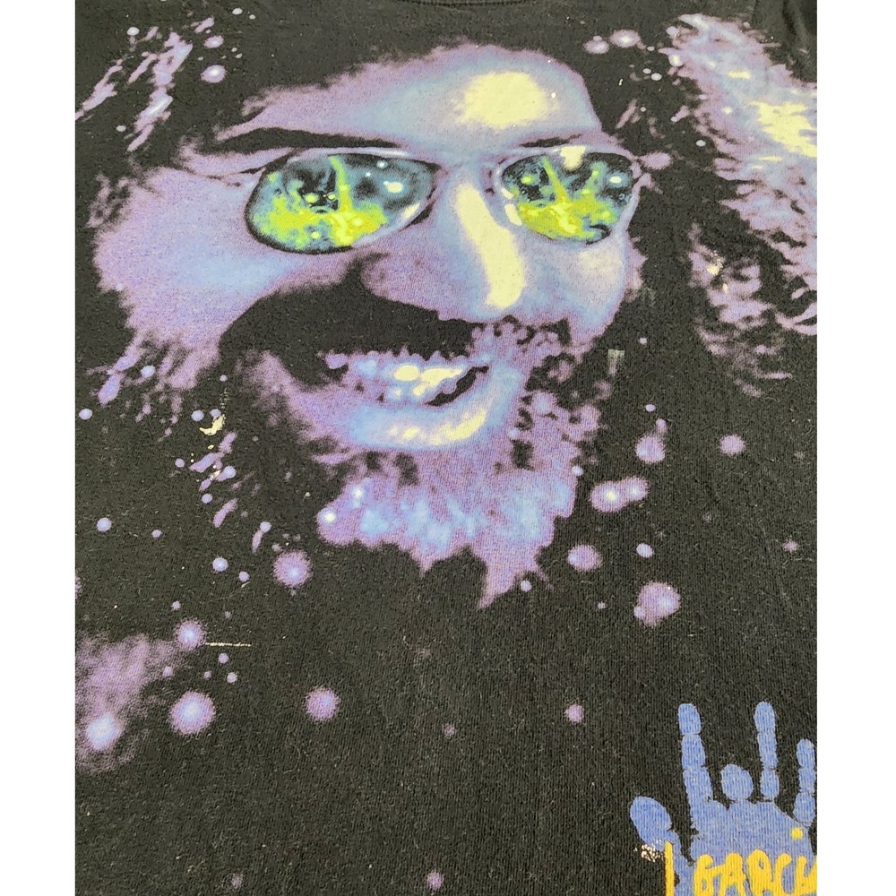 🌌VTG Jerry Garcia Liquid Blue 2XL Cosmic Grateful Dead Graphic Tee Y2K band Tee - Picture 6 of 10